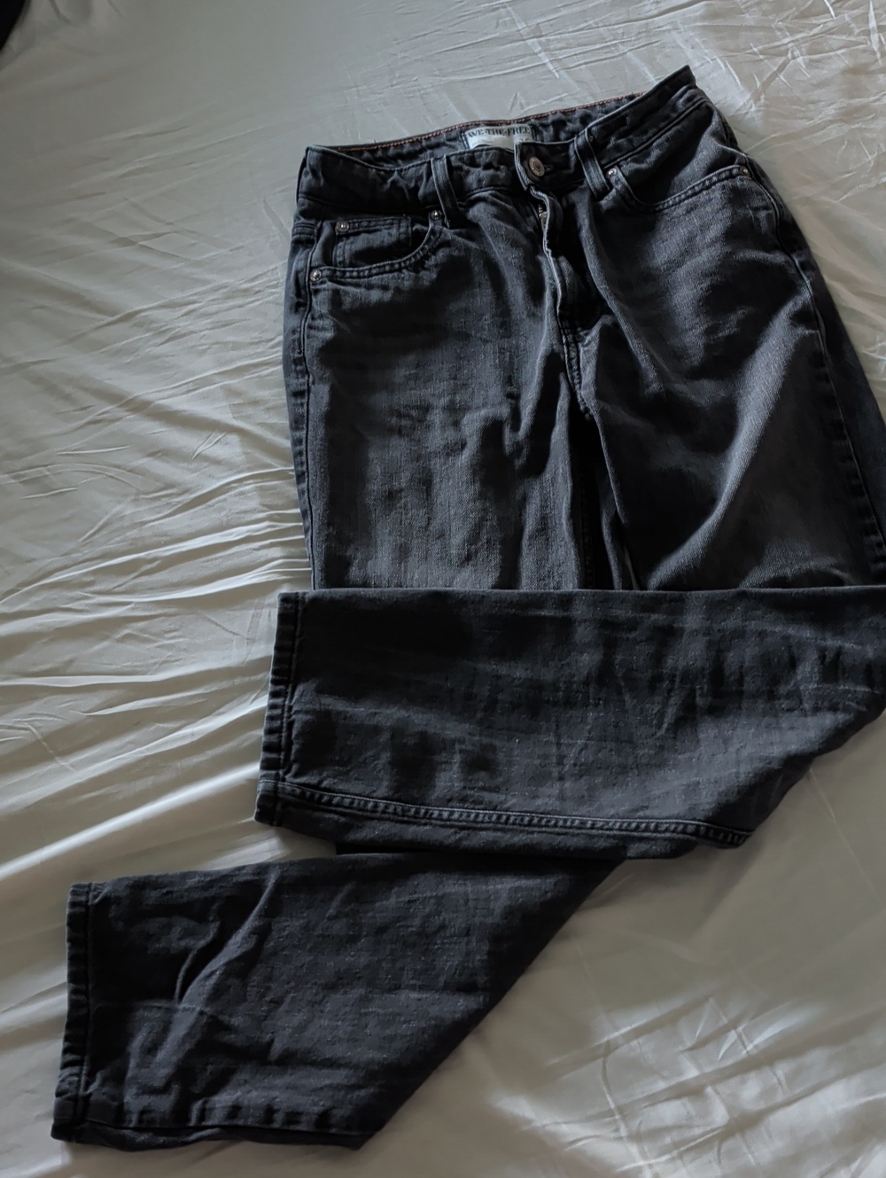 We The Free Women's Black Jeans - Classic Straight Fit